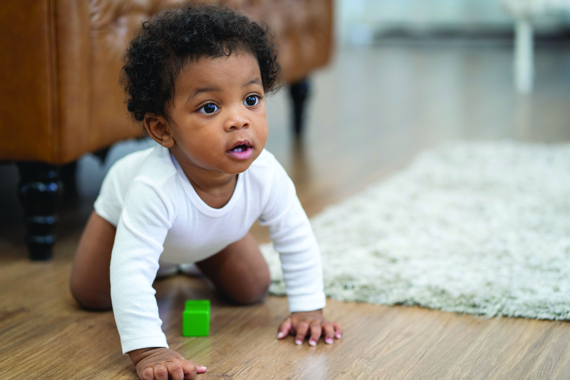 Baby crawling